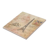 ヴィンテージのエッフェル塔の芸術 タイル (側面)