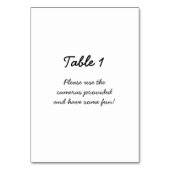 ヴィンテージのエッフェル塔の郵便はがき テーブルナンバー (裏面)