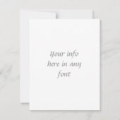 ヴィンテージのエッフェル塔の郵便はがき 招待状 (裏面)