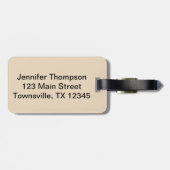 ヴィンテージのエッフェル塔旅行スタンプ ラゲッジタグ (裏面横)