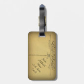 ヴィンテージのエッフェル塔   パリフランス-荷物のラベル ラゲッジタグ (裏面縦)