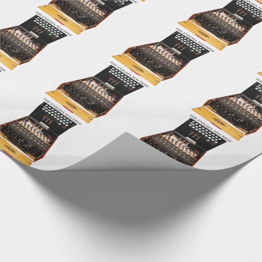 ヴィンテージのエニグマ機械軍の暗号 ラッピングペーパー (角)