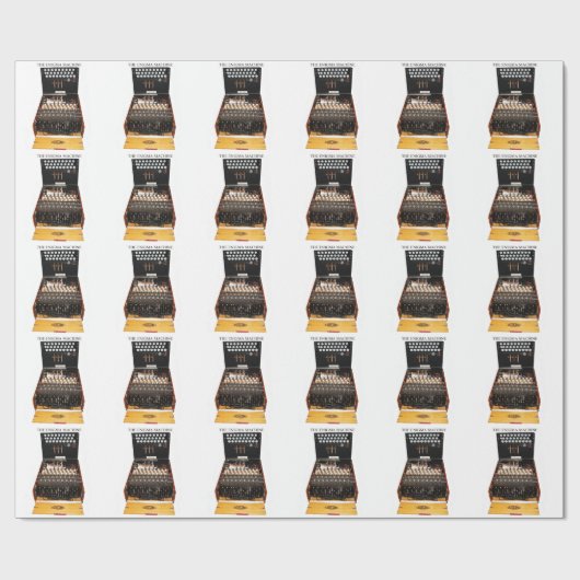 ヴィンテージのエニグマ機械軍の暗号 ラッピングペーパー (フラット)