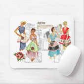 ヴィンテージのエプロン裁縫パターンマウスパッド マウスパッド (マウス)
