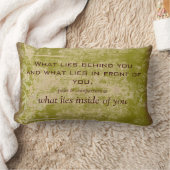 ヴィンテージのエマーソンの引用文の装飾用クッション ランバークッション (ブランケット)