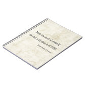 ヴィンテージのエマーソンの感動的な引用文 ノートブック (左側)