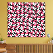 ヴィンテージのエラー：ジオメトリ抽象芸術パターン キャンバスプリント (インサイチュ (リビング))