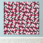 ヴィンテージのエラー：ジオメトリ抽象芸術パターン キャンバスプリント (インサイチュ (ウッドフロア))