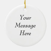 ヴィンテージのエリス島、ニューヨークシティ セラミックオーナメント (裏面)