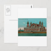 ヴィンテージのエリス島、ニューヨークシティ ポストカード (正面/裏面)