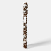 ヴィンテージのエレガンスを受け入れる:白いヤシの木 Case-Mate iPhoneケース (裏面 / 右)