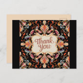 ヴィンテージのエレガンス感謝していユー ポストカード (正面/裏面)