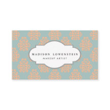 ヴィンテージのエレガントなモモのダマスク織パターンティール（緑がかった色）の青