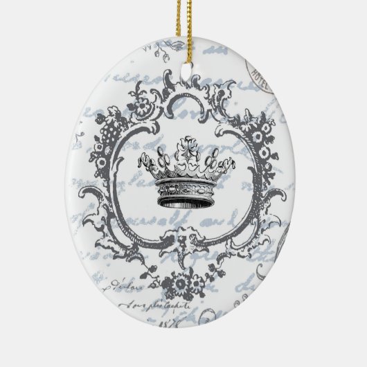 ヴィンテージのエレガントな王冠の…オーナメント セラミックオーナメント (右)