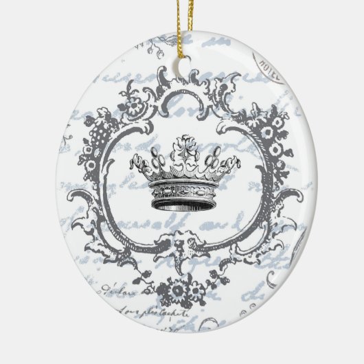 ヴィンテージのエレガントな王冠の…オーナメント セラミックオーナメント (左)