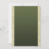 ヴィンテージのエレガントな花のブライダルシャワーの招待 招待状 (裏面)