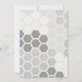 ヴィンテージのエレガントな蜂のベビーシャワー 招待状 (裏面)