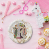 ヴィンテージのエレガントな20年代の女性ファッション ペーパープレート (パーティー)