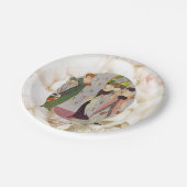 ヴィンテージのエレガントな20年代の女性ファッション ペーパープレート (アングル)