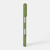 ヴィンテージのエンドウのさや柄 iPhone 16ケース (右側面)