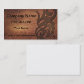 ヴィンテージのエンボスのデザインの質 名刺 (正面/裏面)