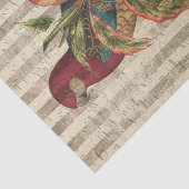 ヴィンテージのオウムと熱帯葉の 薄葉紙 (詳細)