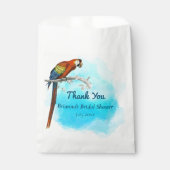 ヴィンテージのオウムのウェディングシャワーのお礼 フェイバーバッグ (正面)