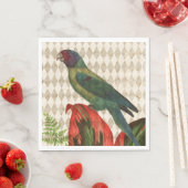 ヴィンテージのオウム スタンダードランチョンナプキン (インサイチュ)