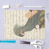 ヴィンテージのオウム 薄葉紙 (クラフト)