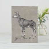 ヴィンテージのオカピ 招待状 (スタンド正面)