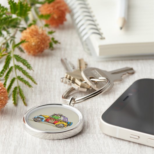 ヴィンテージのオスカーのタクシーサービス キーホルダー (側面)