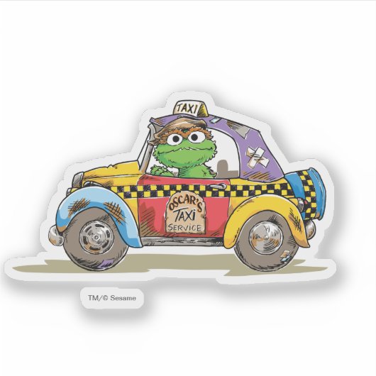 ヴィンテージのオスカーのタクシーサービス シール (正面)