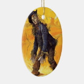 ヴィンテージのオズの魔法使いのかかし セラミックオーナメント (右)