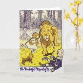 ヴィンテージのオズの魔法使いの第1版プリント カード (黄色い花)