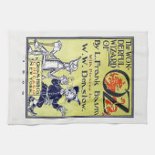 ヴィンテージのオズの魔法使いの表紙 キッチンタオル (横)