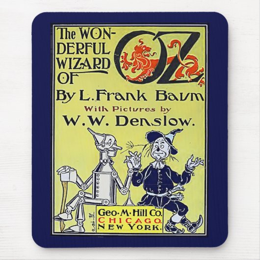 ヴィンテージのオズの魔法使いの表紙 マウスパッド (正面)