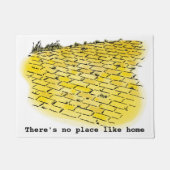 ヴィンテージのオズの魔法使いのDenslow著黄色い煉瓦道 ドアマット (正面)