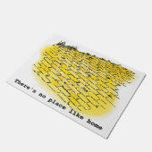 ヴィンテージのオズの魔法使いのDenslow著黄色い煉瓦道 ドアマット (アングル)