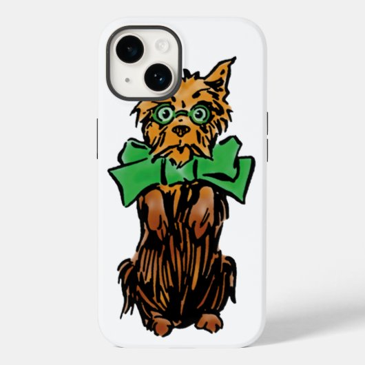 ヴィンテージのオズトト犬と緑の弓 Case-Mate iPhoneケース (裏面)