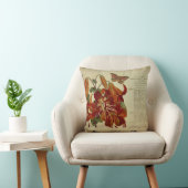 ヴィンテージのオニユリの植物のイラストレーション クッション (椅子)