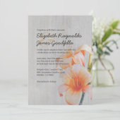 ヴィンテージのオニユリの結婚式招待状 招待状 (スタンド正面)