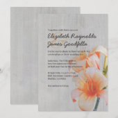 ヴィンテージのオニユリの結婚式招待状 招待状 (正面/裏面)