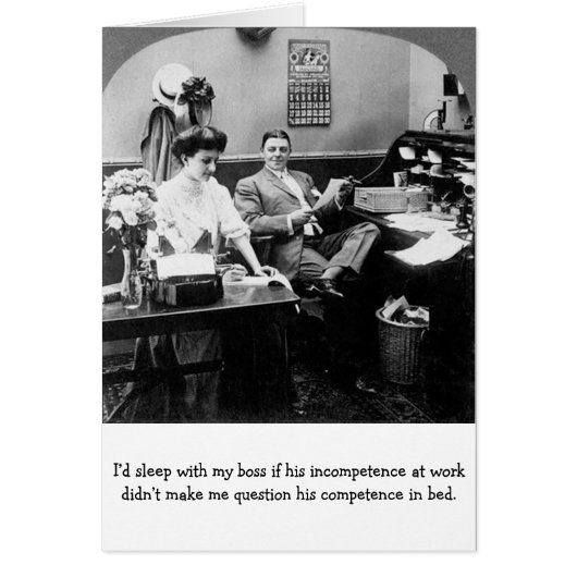 ヴィンテージのオフィス-仕事の主任の無能力、 (正面)