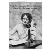 ヴィンテージのオフィス-電話の皮肉、 (正面)