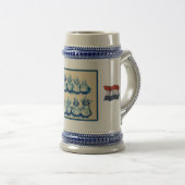 ヴィンテージのオランダのデザイン1905年の小さいオランダの女の子 ビールジョッキ (正面右)