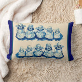 ヴィンテージのオランダのデザイン、1905人の小さいオランダの女の子 ランバークッション (ブランケット)