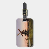 ヴィンテージのオランダの風車のカスタムな荷物のラベル ラゲッジタグ (正面縦)