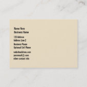 ヴィンテージのオランダカイウユリの花|の植物の水彩画 名刺 (裏面)