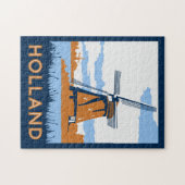 ヴィンテージのオランダポスター ジグソーパズル (横)