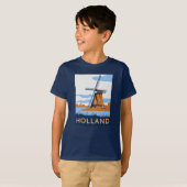 ヴィンテージのオランダポスター Tシャツ (正面フル)